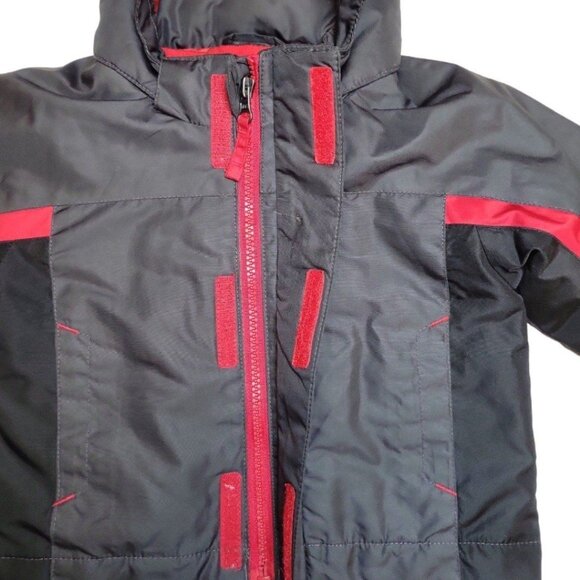 Toddler Boy 12mo Circo Red and Black 3-in-1 Reversable Winter Fleece Wind Jacket - Picture 3 of 12